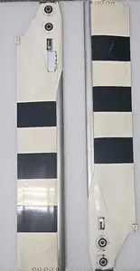 SET OF 2 BELL HELICOPTER 206-016-201-127M TAIL ROTOR BLADES WITH SERVICE RECORDS